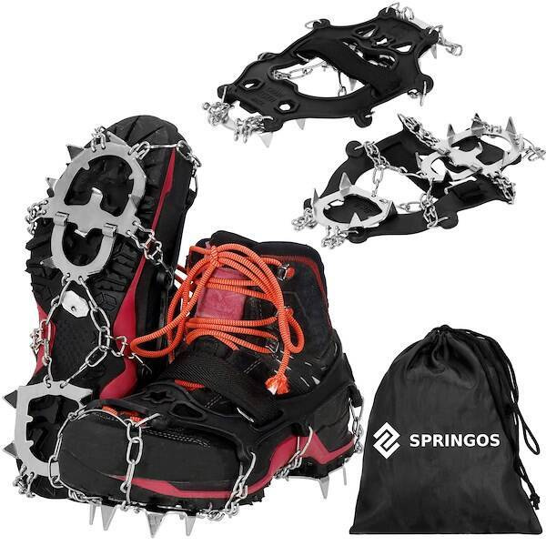 Raczki na buty stalowe antypoślizgowe turystyczne nakładki rozmiar 36-40